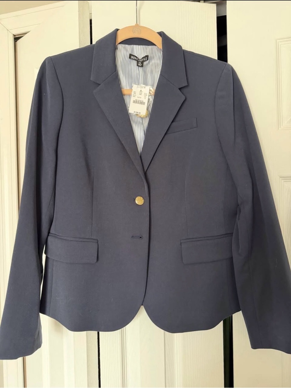 J. Crew Navy Single-Button Women's Blazer